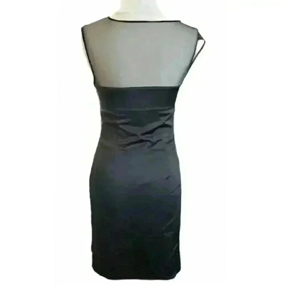 Vintage La Perla Black Silk Dress Sheer Lace Top Beaded Marvel Nighty Slip sz S - Picture 2 of 11